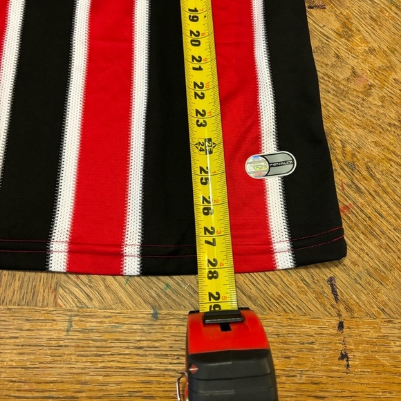 NWT PENALTY SPFC SAN PAULO RED AND BLACK STRIPED JERSEY #10 AGUILA  SIZE MEDIUM - Picture 7 of 8